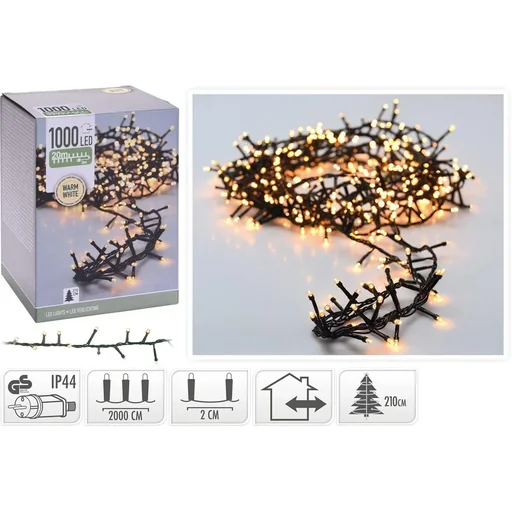 "Weihnachtsbeleuchtung Snakelight 1000 LED - 40 Meter - warmweiß - Microcluster image"