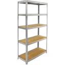 Metall-Lagerregal / Regaleinheit mit 5 Fachböden - 875kg Tragkraft - (BxTxH) 90x40x180cm - 175kg pro Fachboden