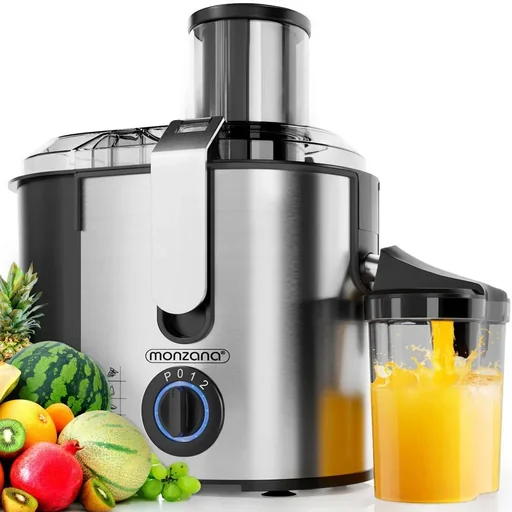 "Entsafter - Entsafter für Obst & Gemüse 1100W - Edelstahl - große Einfüllöffnung image"