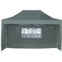 Faltpavillon 3x4,5m inkl. 3 Seitenteile wetterfest Grün