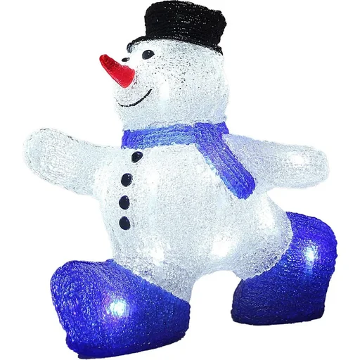 "LED-Acryl-Weihnachtsschneemann für drinnen und draußen - 27 x 14 x 27,5 cm image"