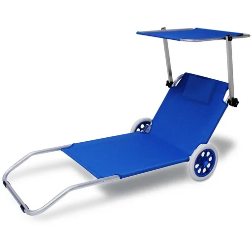 "Liege Mobile Kreta-Blau Aluminium mit 2 Rädern image"