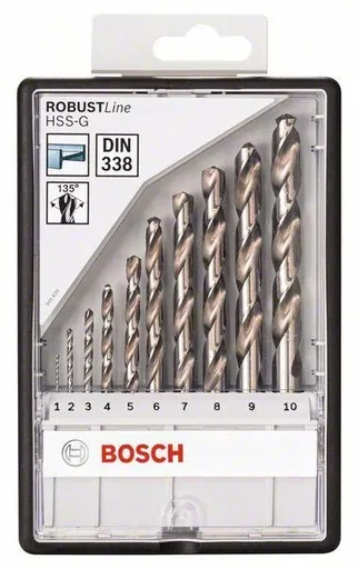 "Metallbohrer-Set, Robust Line, HSS-G, 135°, 110 mm, 10-teilig image"