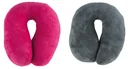 Nackenrolle Reisekissen Travelmaid aus weichem Fleece - kirschrot