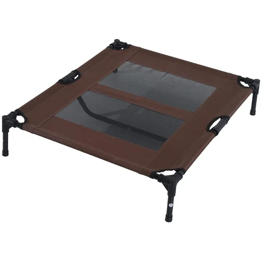 "Hundeliege Schlafplatz Haustierbett Katzenbett Braun 92Lx76Bx18H cm image"