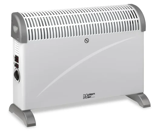 "Plein Air Elektroheizung TCT-2000 750/1500/2000W Innenbereich Badezimmer | Einstellbarer Thermostat Weiß 25m² image"