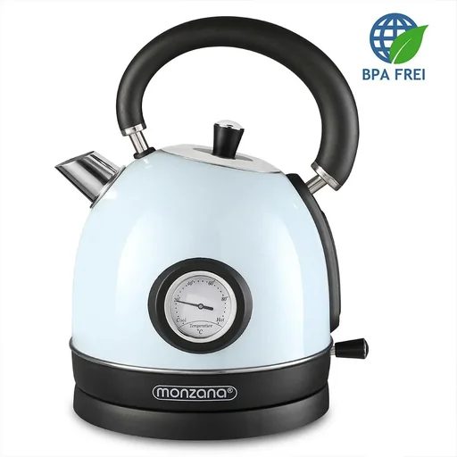"Elektrischer Retro-Wasserkocher 1,8 L Kapazität / 2200 W - Blau image"