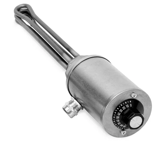 "Einschraubheizkörper G1 1/2, V2A / V4A, Regler 0-95°C, 3.0kW ET 270mm image"