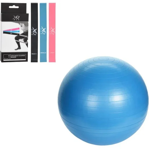"SET - 3 Widerstandsbänder + Yogaball Blau image"