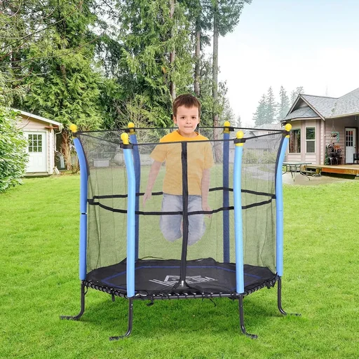 "Mini-Trampolin für Kinder schwarz/blau image"