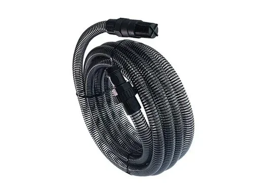 "Saug- und Druckschlauch 7 Meter PVC schwarz für selbstansaugende Wasserpumpe mit G1-Anschluss 6 bar für Not- oder Dauergebrauch, Bewässerungsschlauch für Gartenpumpe, Wasserablauf und Teichpumpe image"
