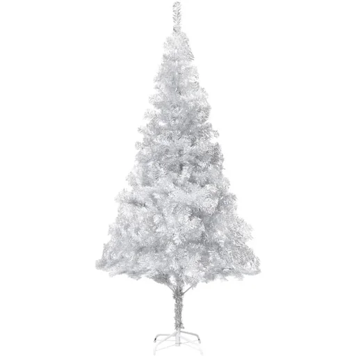 "Weihnachtsbaum mit Ständer 210 cm PET silberfarben image"