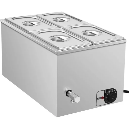 "Speisenwärmer Bain-Marie 1500 W GN 1/4 Edelstahl image"