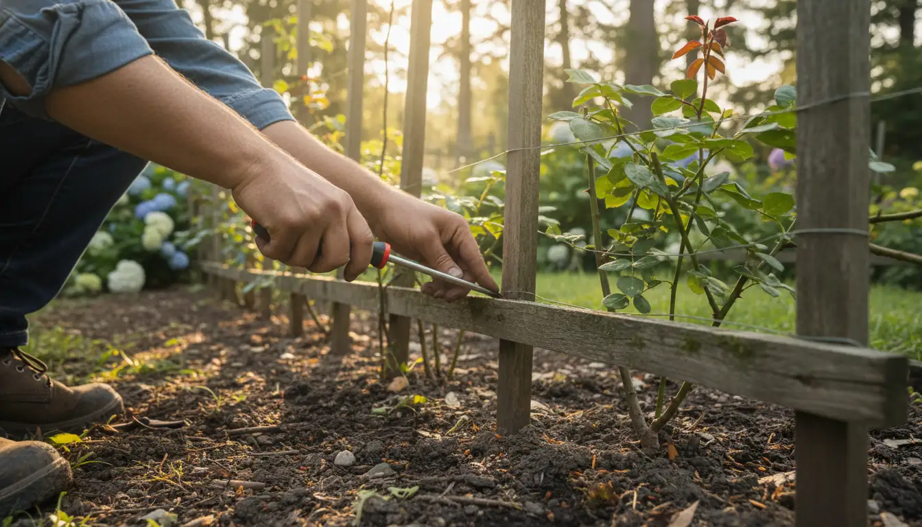 assembling-garden-trellis
