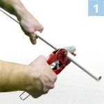 Steckfitting Kugelhahn für Heizung (kein DVGW) 16 x 2 auf 16 x 2 rot-11